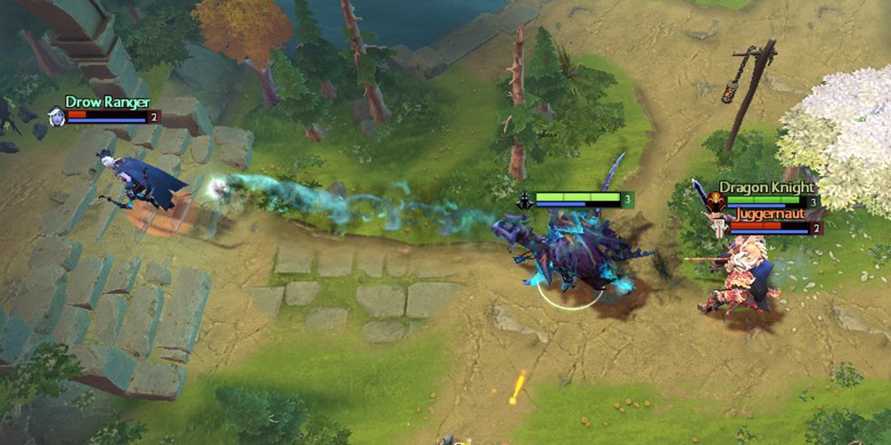 Abaddon casts Mist Coil to kill Drow Ranger.