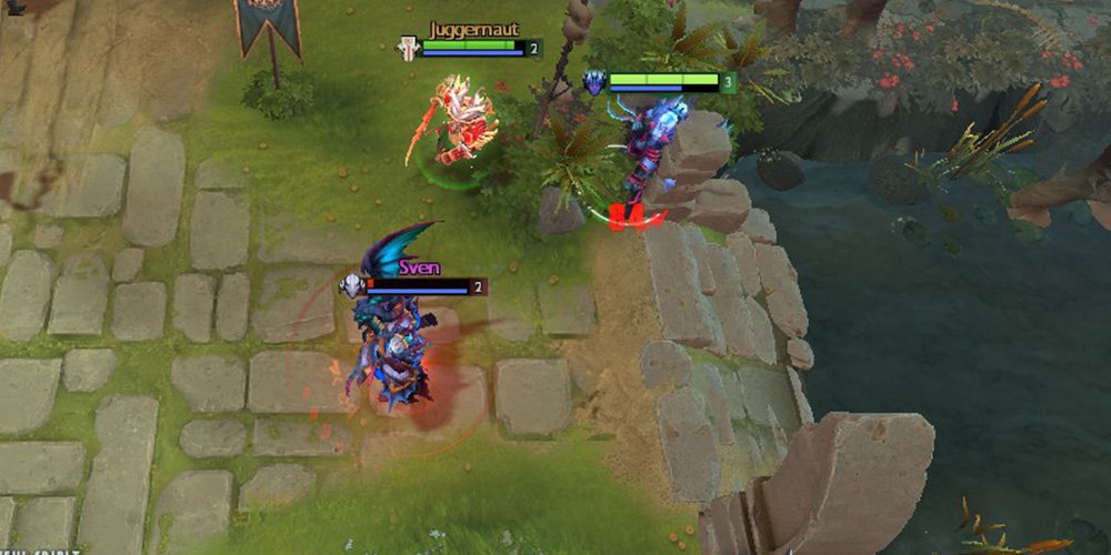 Vengeful Spirit gets First Blood by vanquishing her opponents with Magic Missile.