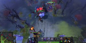 Riki buys Vanguard to reduce damage.