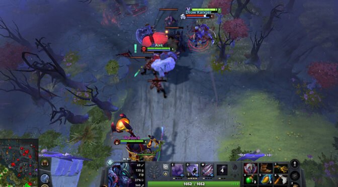 Riki buys Vanguard to reduce damage.