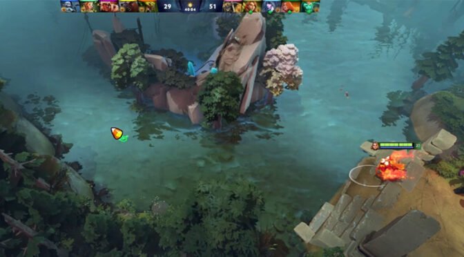 Lina uses Blink Dagger to surprise her foes