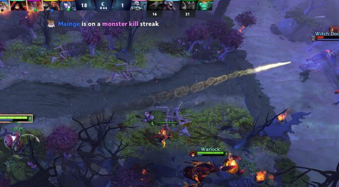Sniper hits his opponent with a ranged ability